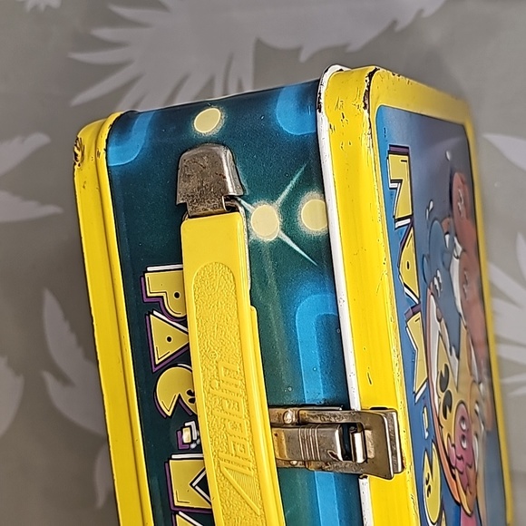 Vintage Aladdin 1980 PAC-MAN Video Game Metal Lunchbox - Picture 5 of 11